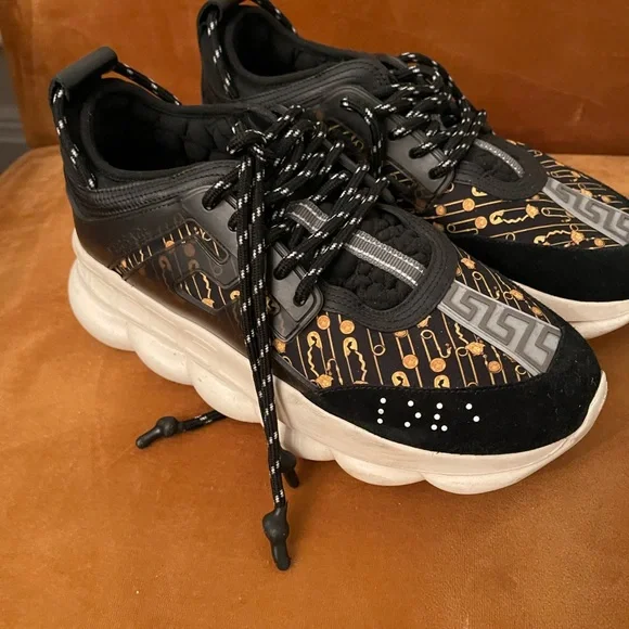 Authentic Versace Sneakers Versace Odissea Camel Sherling low-top Sneakers Men main image 3